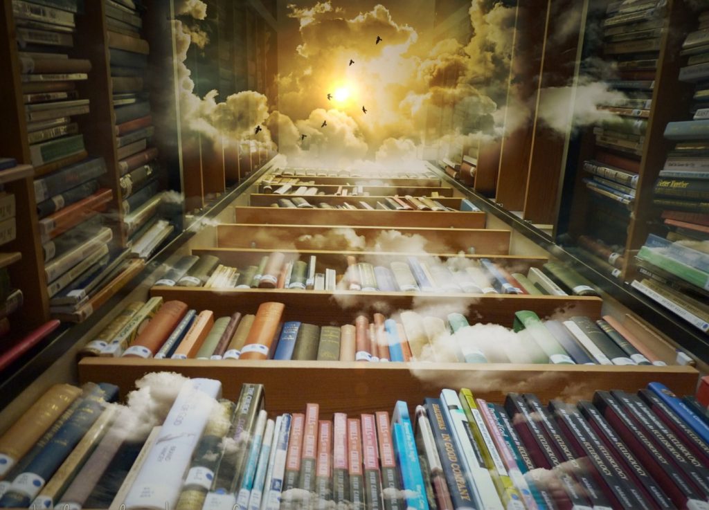 Dieses Bild hat ein leeres Alt-Attribut. Der Dateiname ist bibliothek-himmel-voegel-pixabay-cc0-Mysticsartdesign-1024x737.jpg